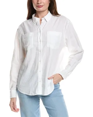 7 For All Mankind Easy Linen-Blend Shirt