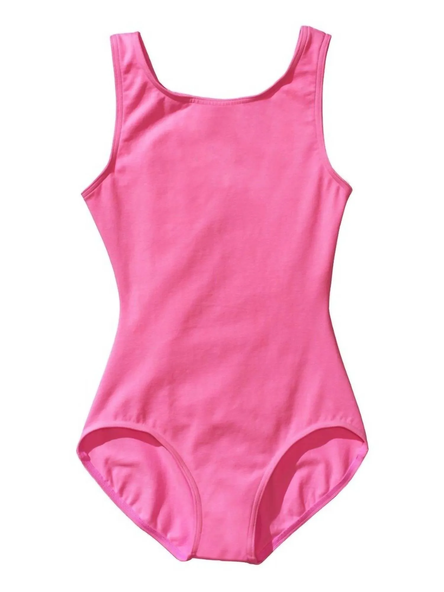Adult Camisole Leotard With Adjustable Straps In Candy Pink