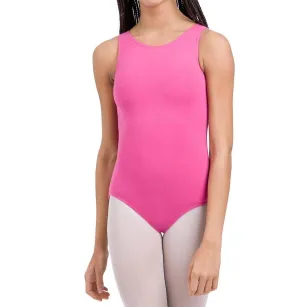 Adult Camisole Leotard With Adjustable Straps In Candy Pink