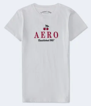 Aeropostale Cherries Logo Graphic Tee