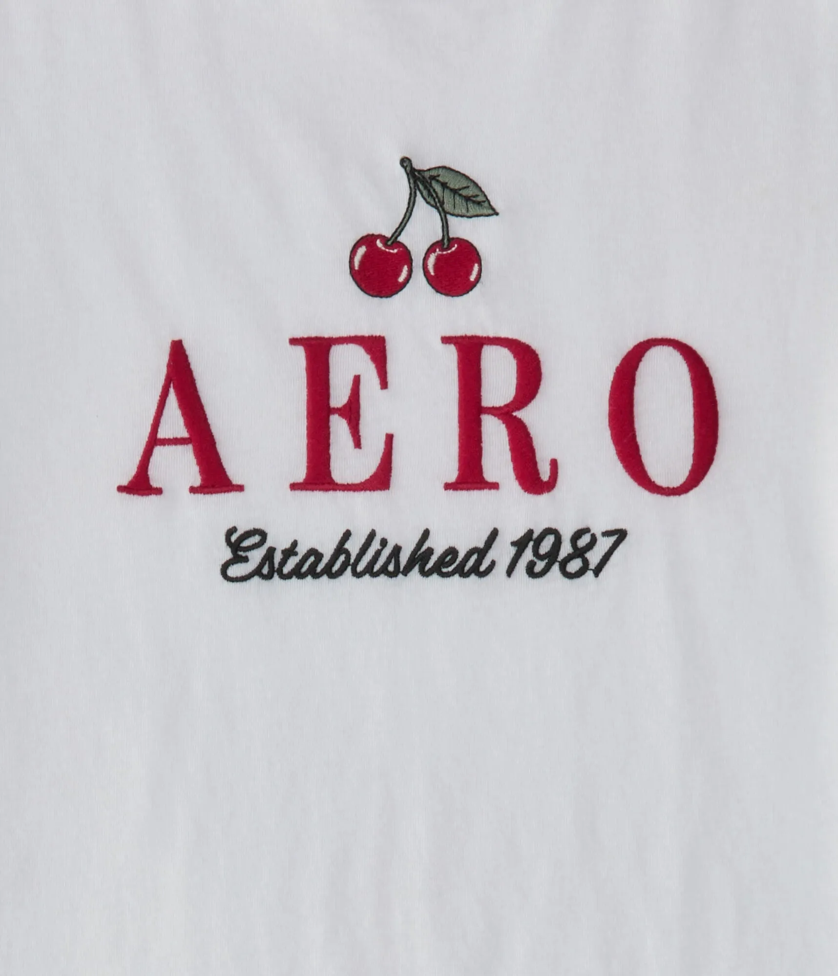 Aeropostale Cherries Logo Graphic Tee