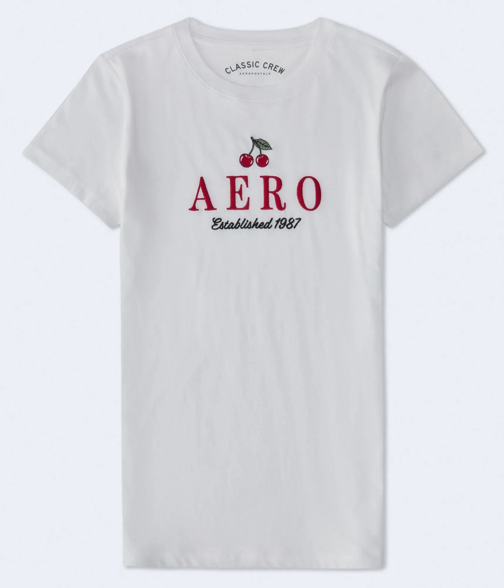 Aeropostale Cherries Logo Graphic Tee