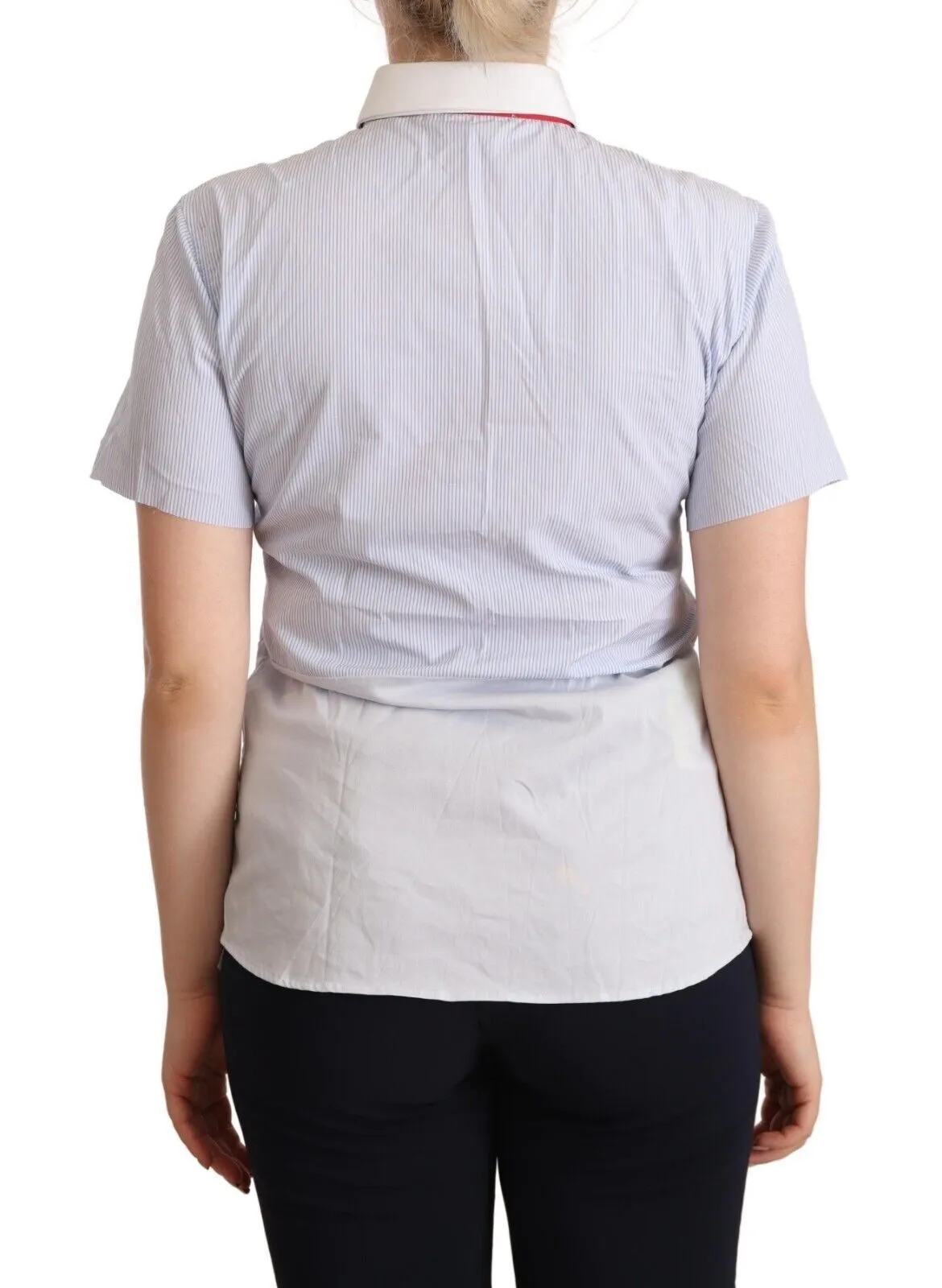 AGLINI  Cotton Short Sleeves Colla Polo Women's Top