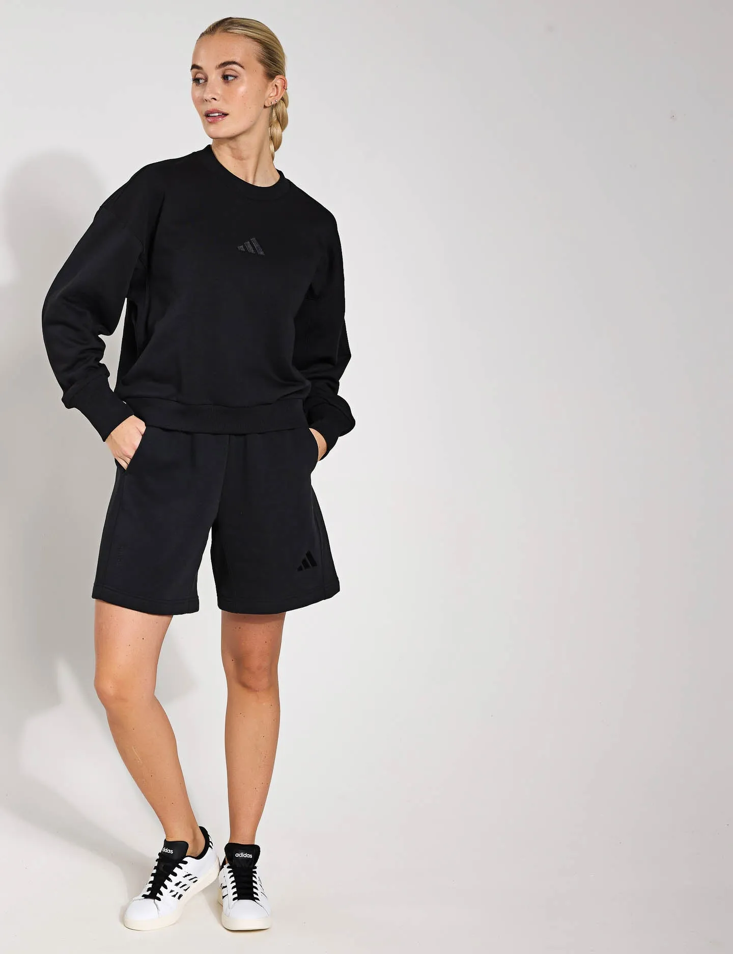 ALL SZN Fleece Loose Sweatshirt - Black