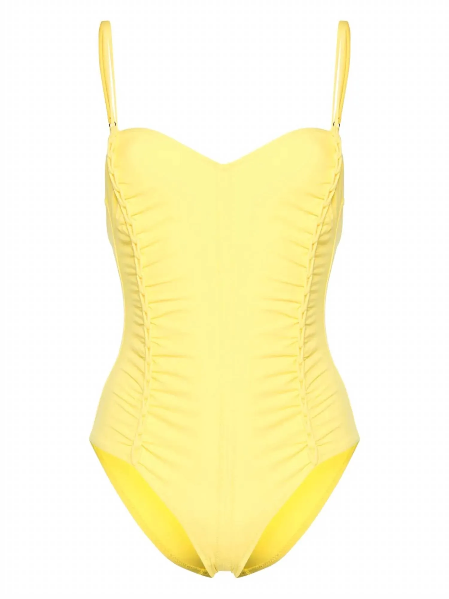 Almira Maillot Limonite One Piece Swimsuit In Yellow