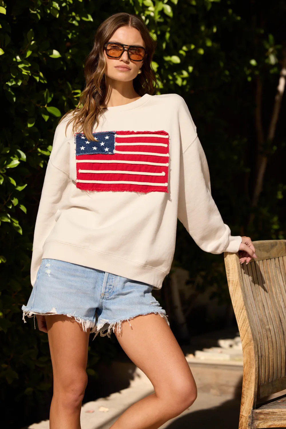 American Flag Crewneck