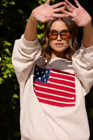 American Flag Crewneck