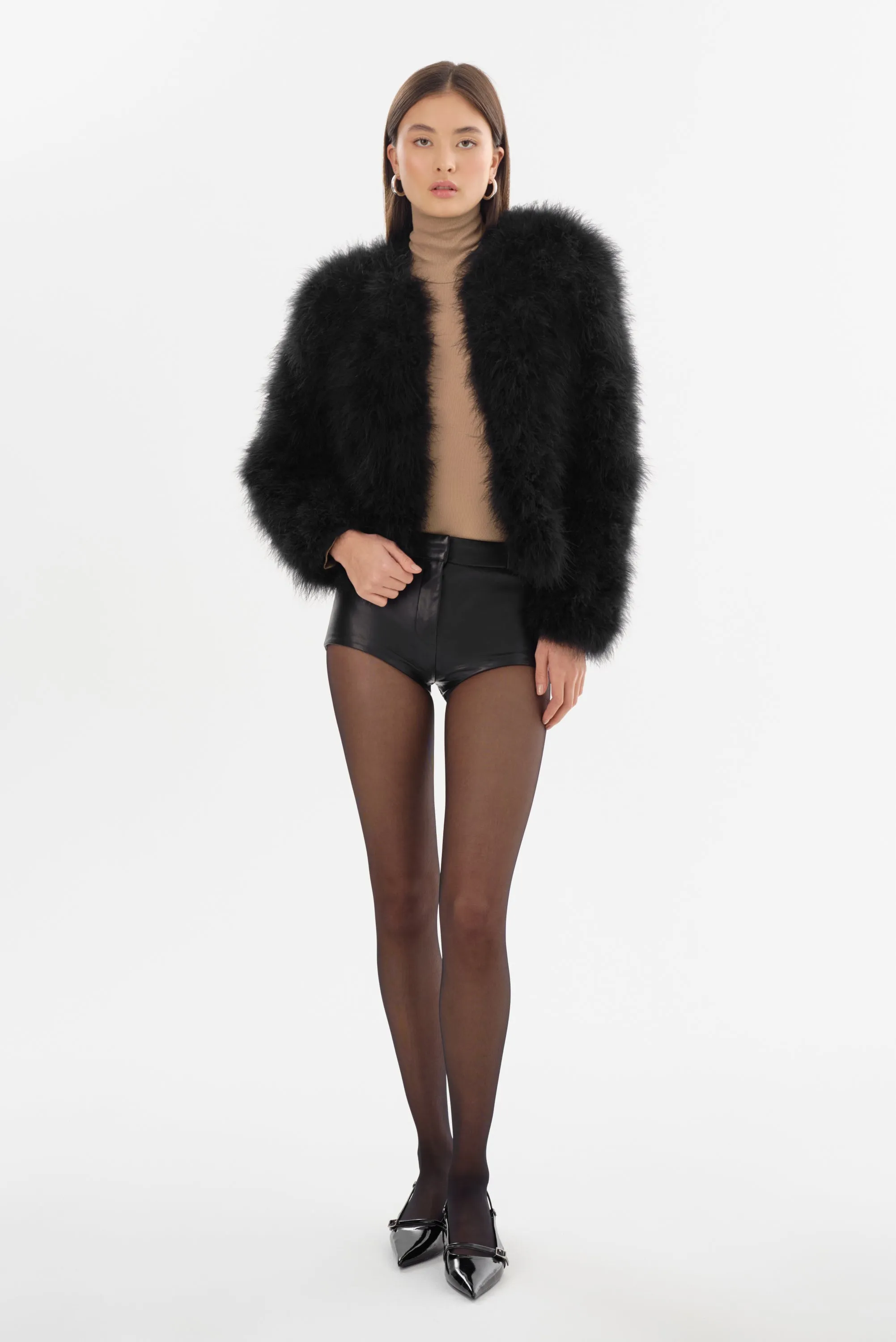 ANNAISE | Leather Hot Shorts