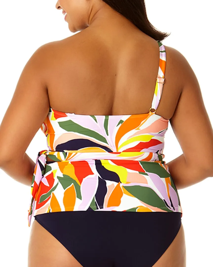 Anne Cole Assymetric Tie Side Tankini