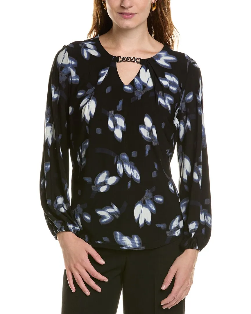 Anne Klein Chain Neck Top