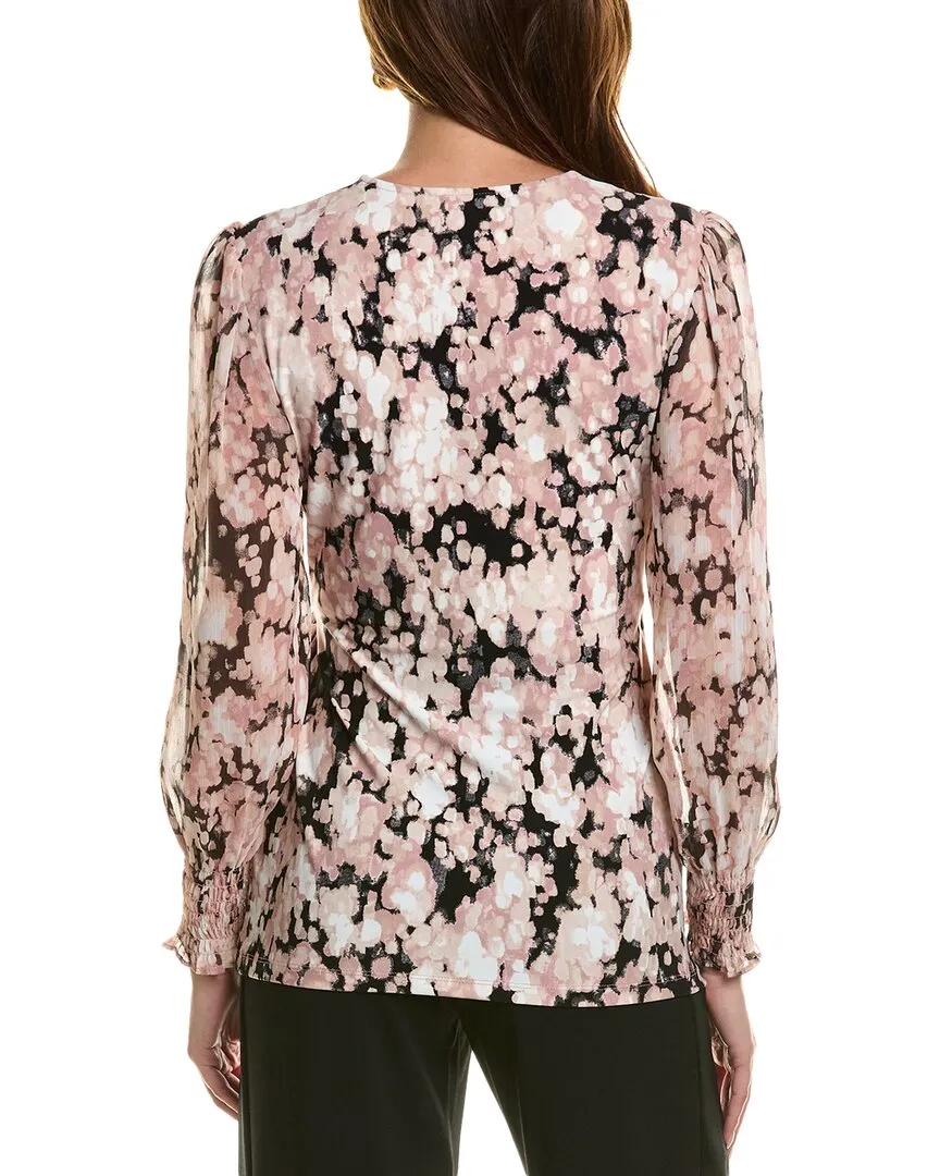 Anne Klein Smocked Top