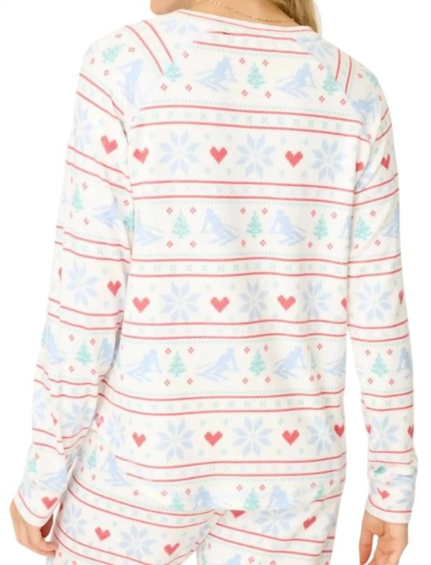 Apres All Day Long Sleeve Top In Snowflake