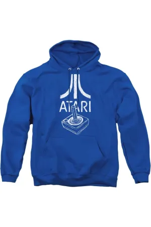 Atari Joystick Logo Adult Pull Over Hoodie