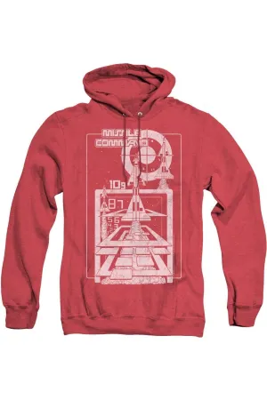 Atari Lift Off Adult Heather Hoodie