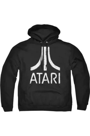 Atari Rough Logo Adult Pull Over Hoodie