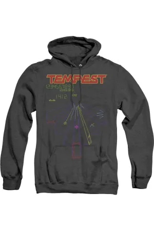 Atari Tempest Screen Adult Heather Hoodie