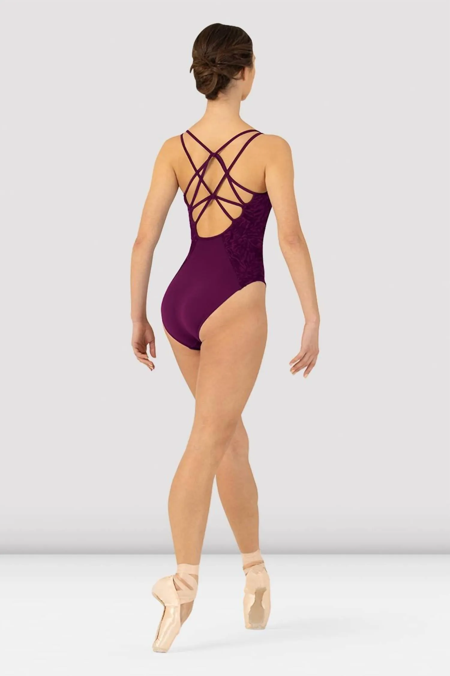 Audrey Camisole Leotard In Boysenberry