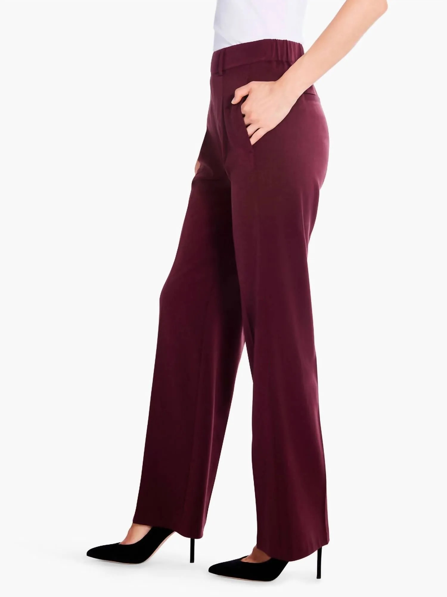 Avenue Wide Leg Pants In Redwood