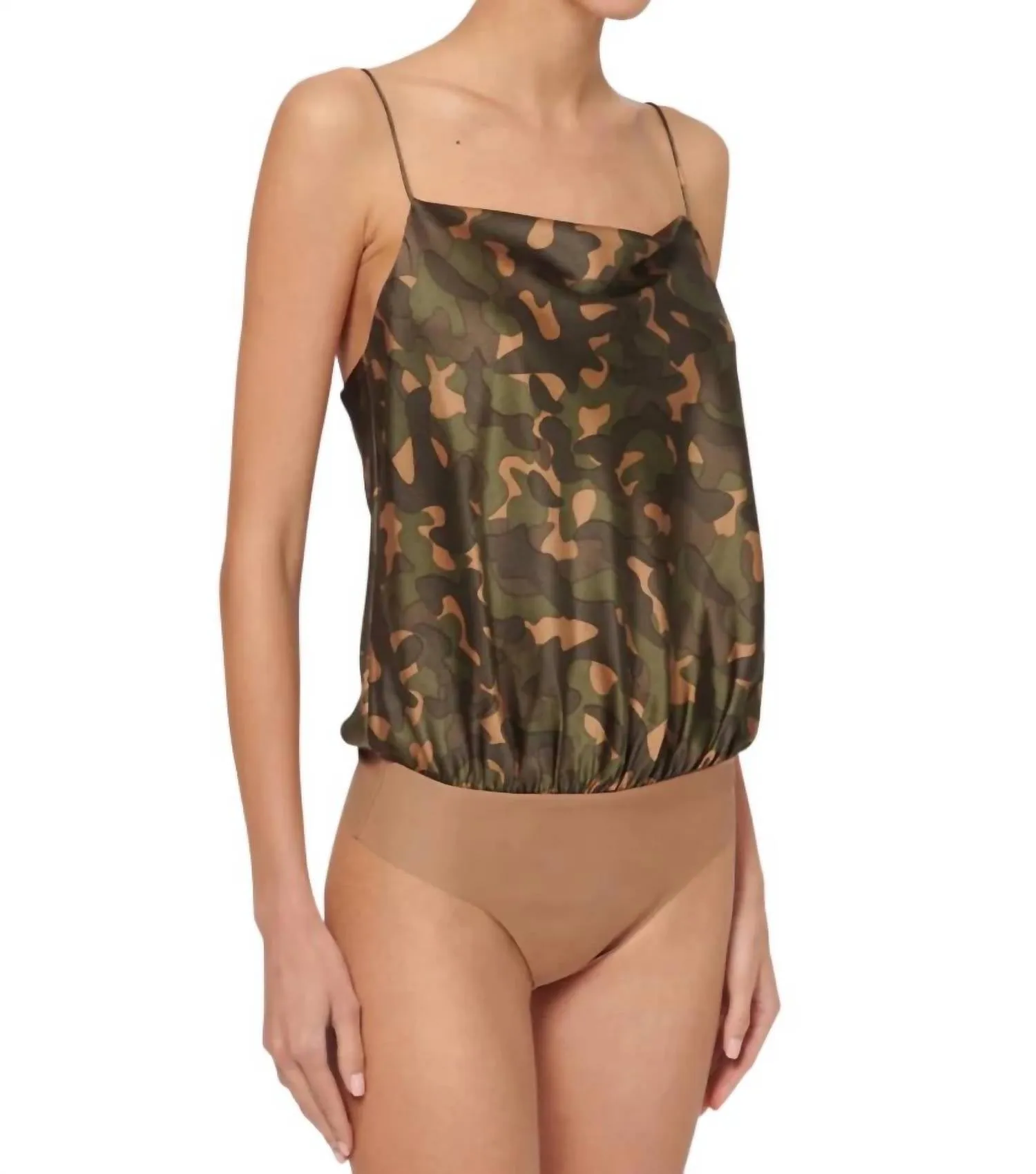 Axel Bodysuit In Camo Teddy