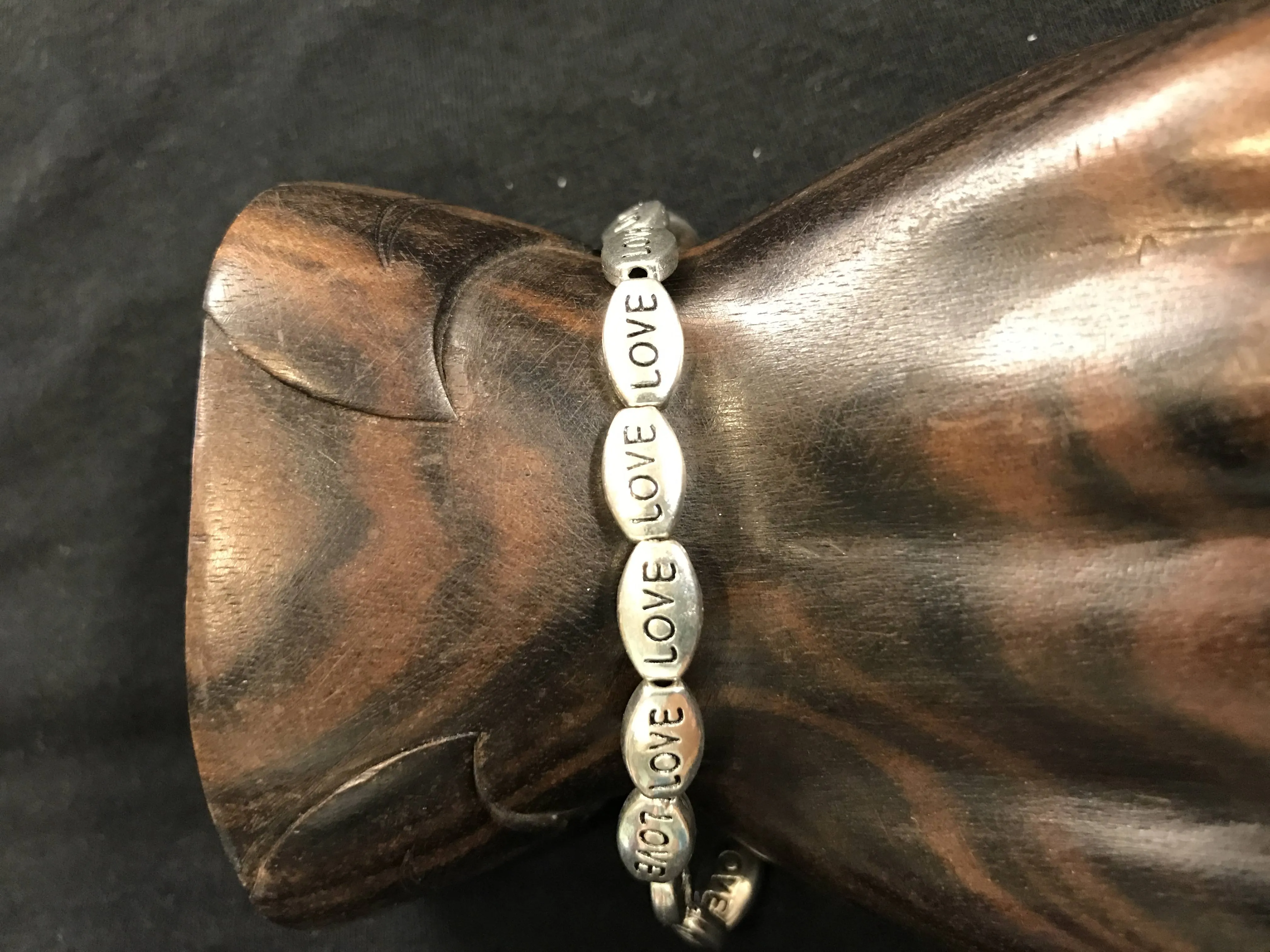 Bali Queen Inspirational Stretch Bracelet (Love Square)
