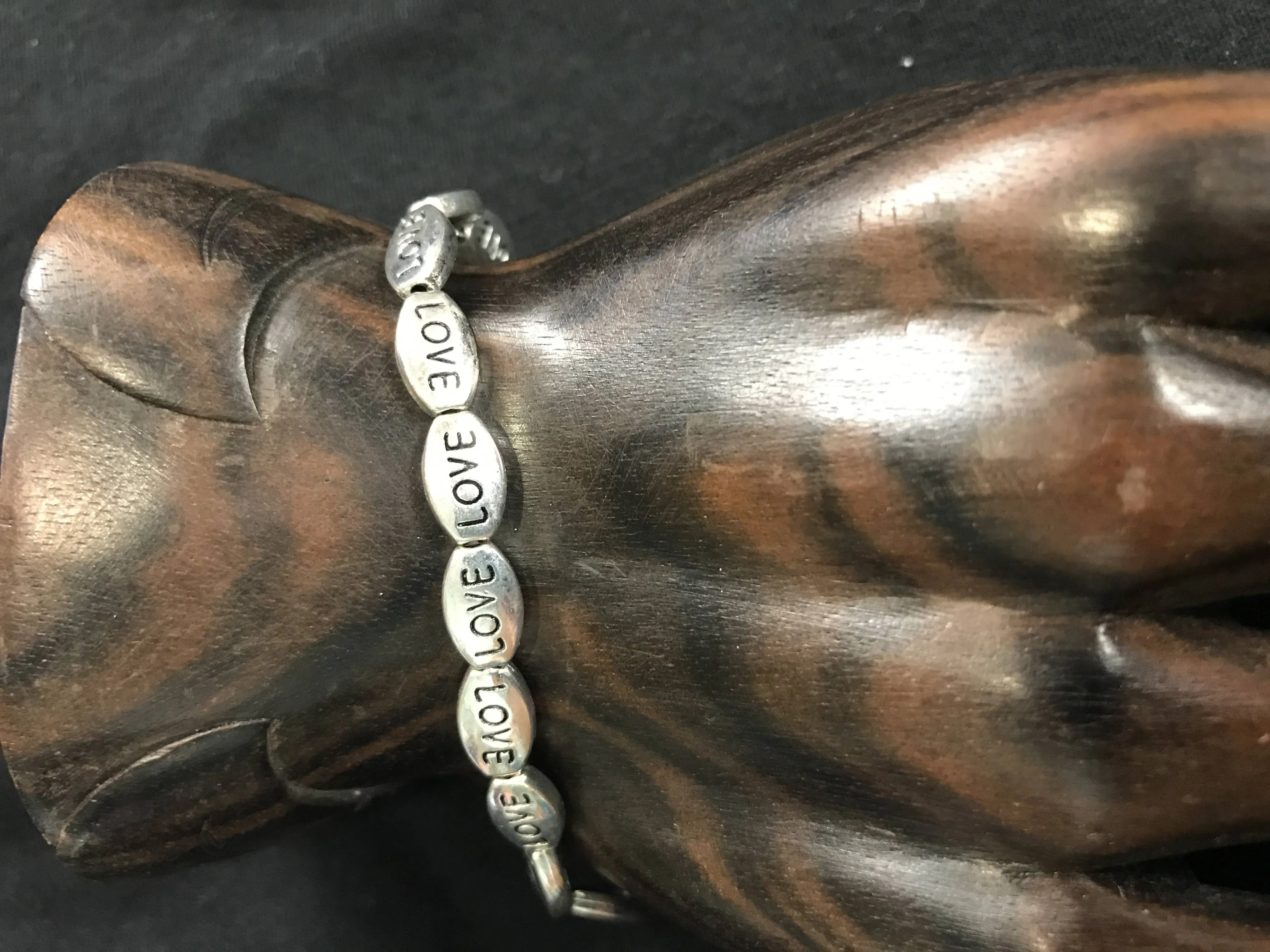 Bali Queen Inspirational Stretch Bracelet (Love Square)