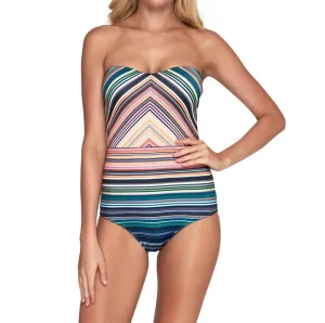 Bandeau One Piece Swimsuit In Australia Spectrum
