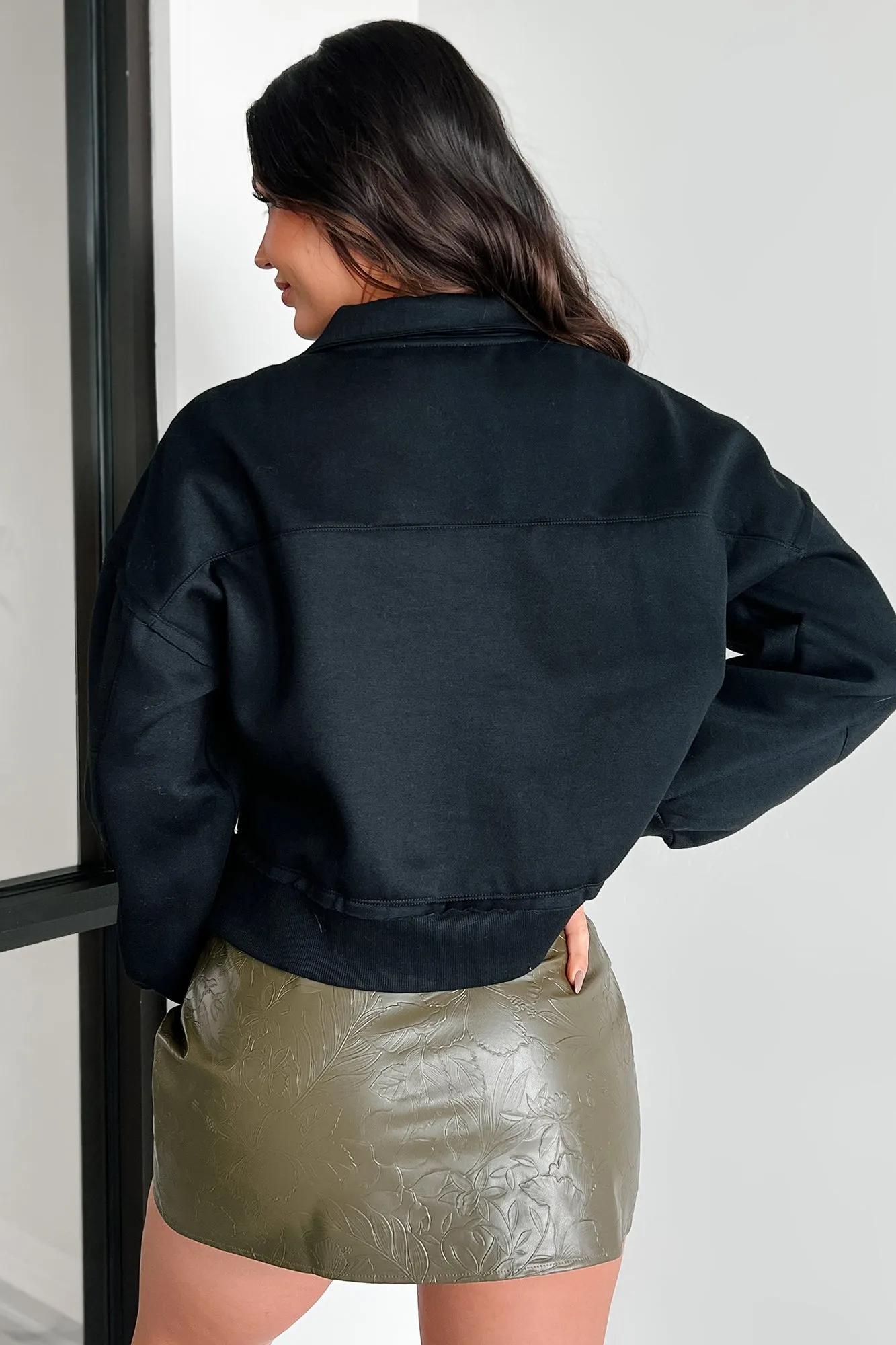 Being Productive Grommet Detail Pullover (Black)