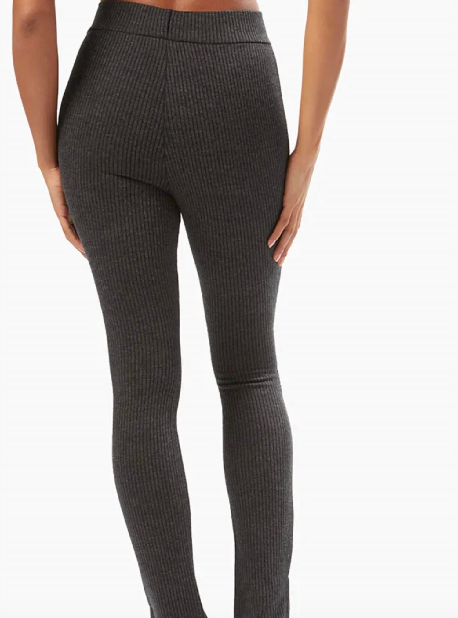Black Ribbed Pants