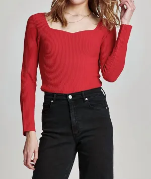 Blakeley Top In Garnet