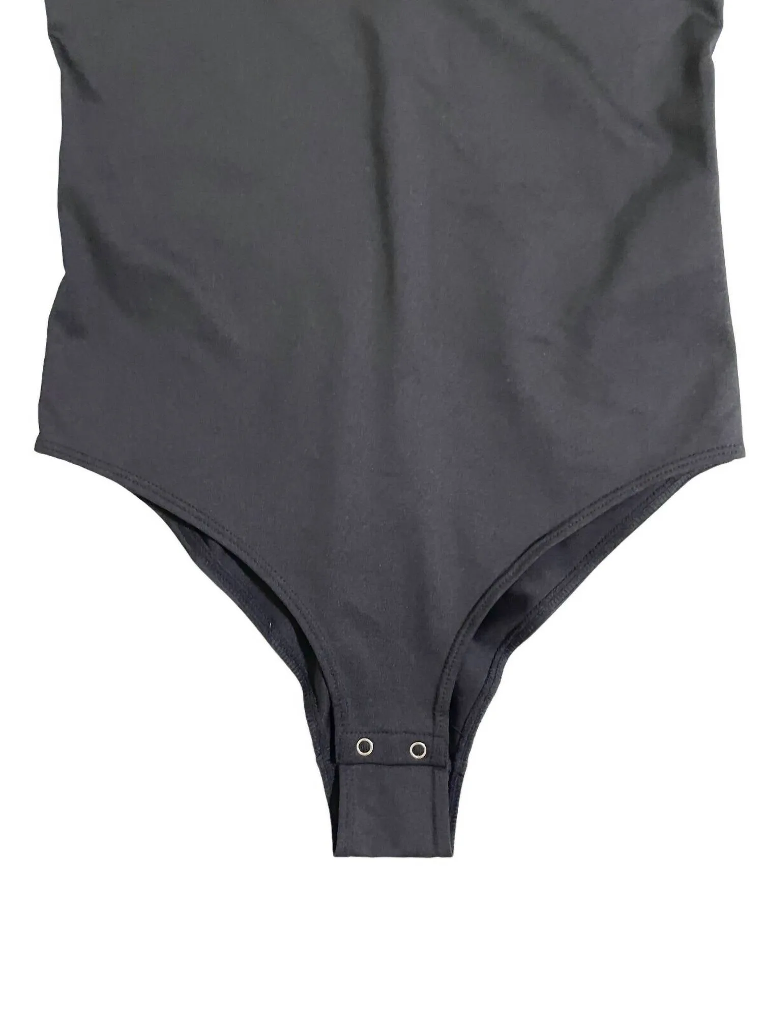 Brilliant Contrast Straps Paige Bodysuit In Black