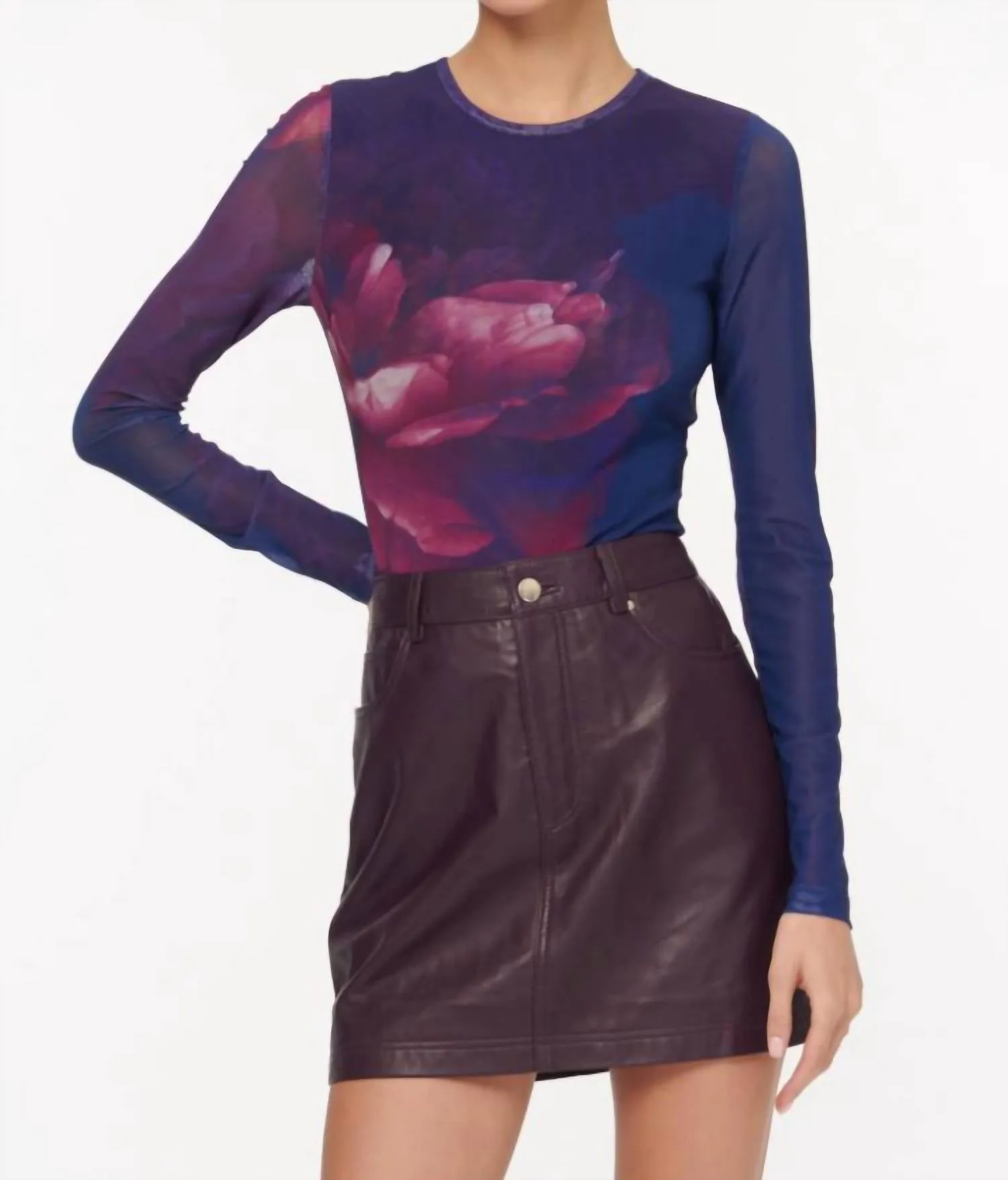 Brooks Bodysuit In Macro Floral