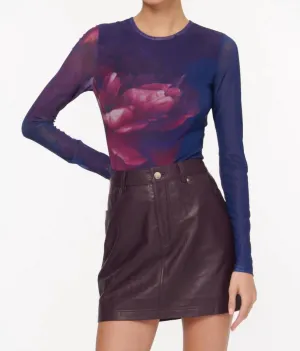 Brooks Bodysuit In Macro Floral