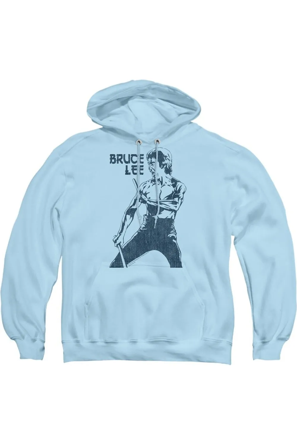 Bruce Lee Fighter Adult Pull Over Hoodie