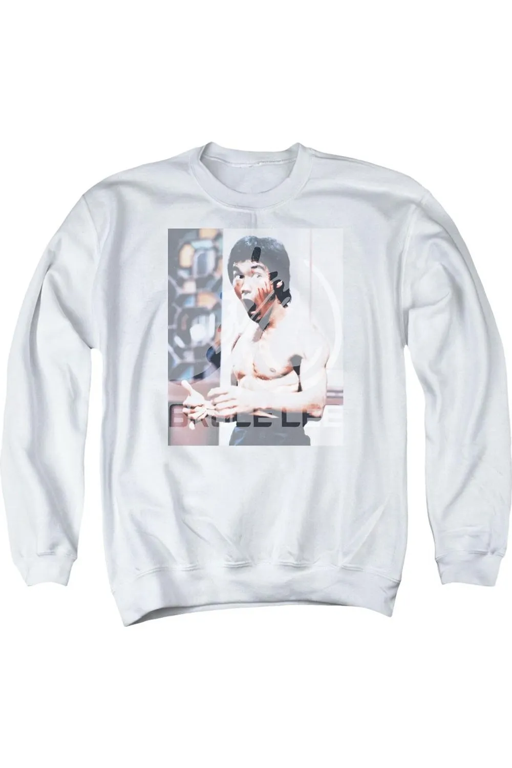 Bruce Lee Revving Up Adult Crewneck Sweatshirt