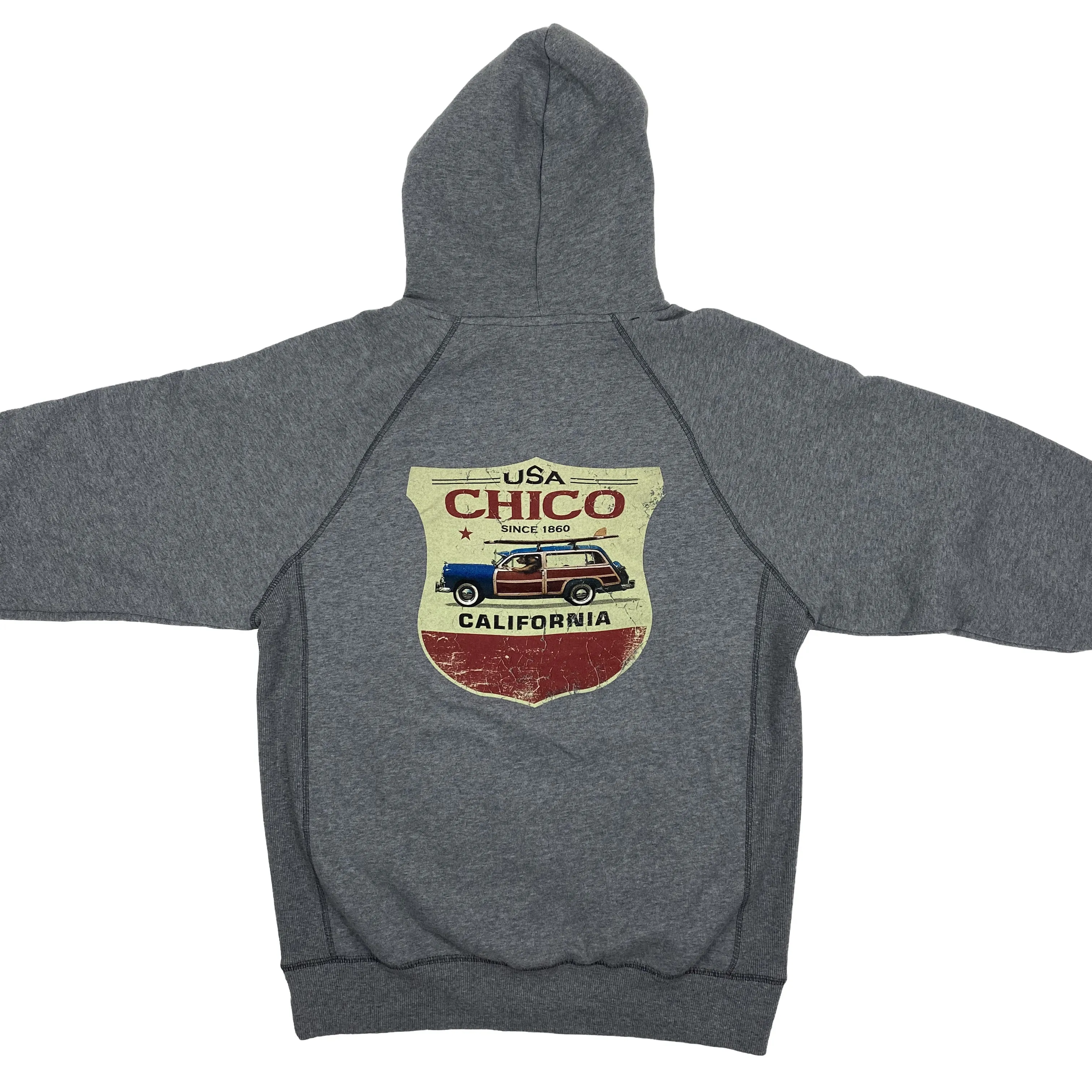 Cali Bear Liberty Bell Woody - Hooded Sweatshirt