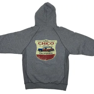 Cali Bear Liberty Bell Woody - Hooded Sweatshirt