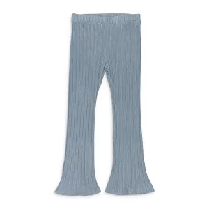 CALLIPYGIAN LUREX CRINKLE PALE BLUE WOMEN'S STRAIGHT PANTS