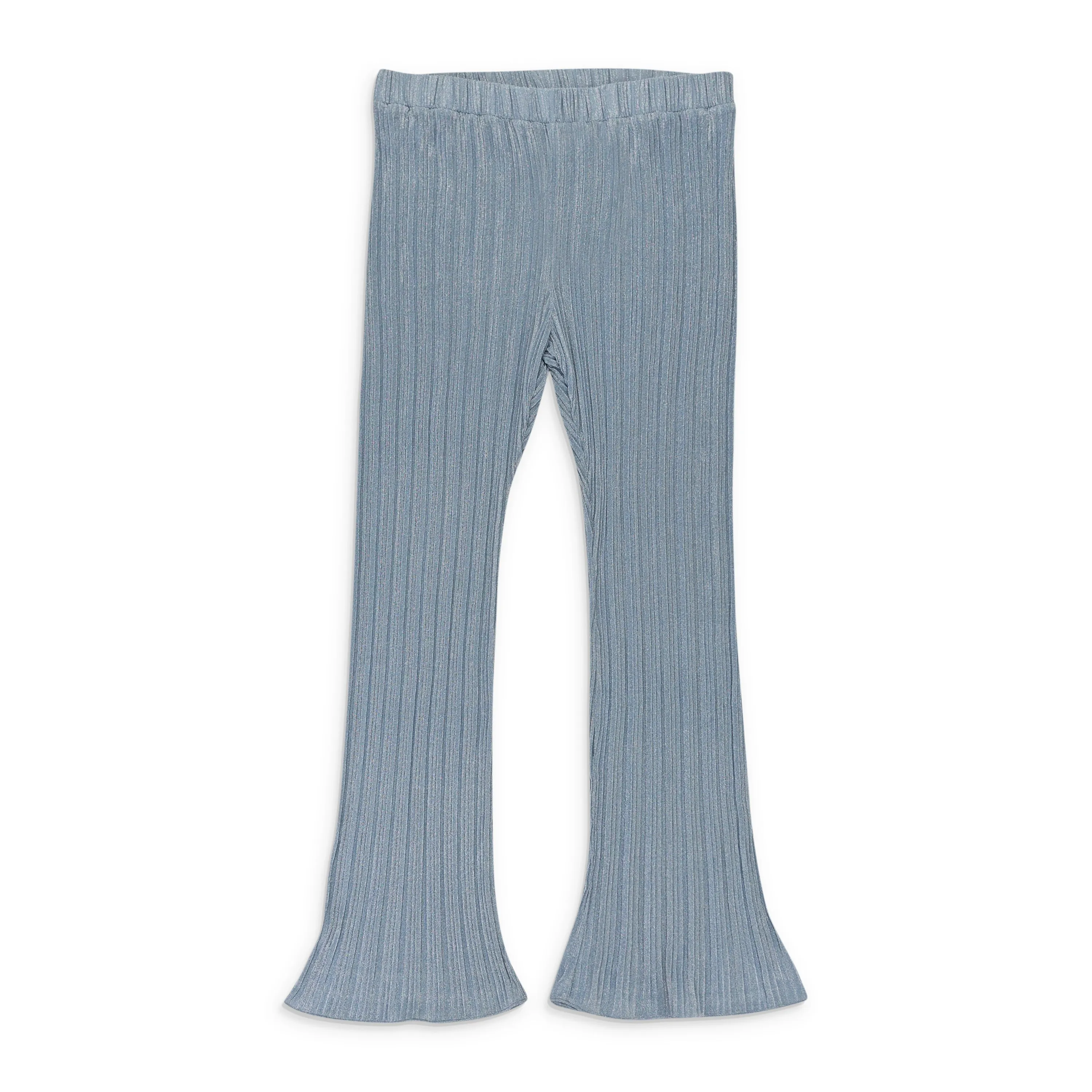 CALLIPYGIAN LUREX CRINKLE PALE BLUE WOMEN'S STRAIGHT PANTS