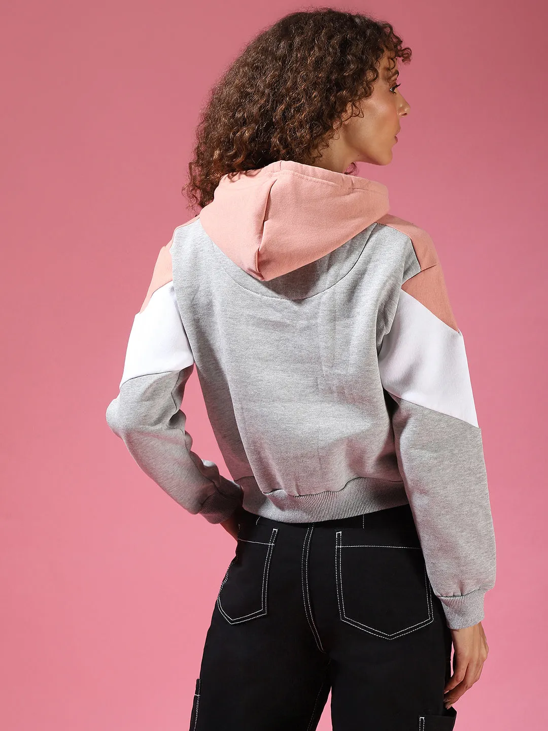 Campus Sutra Women Colorblock Stylish Casual Sweatshirts