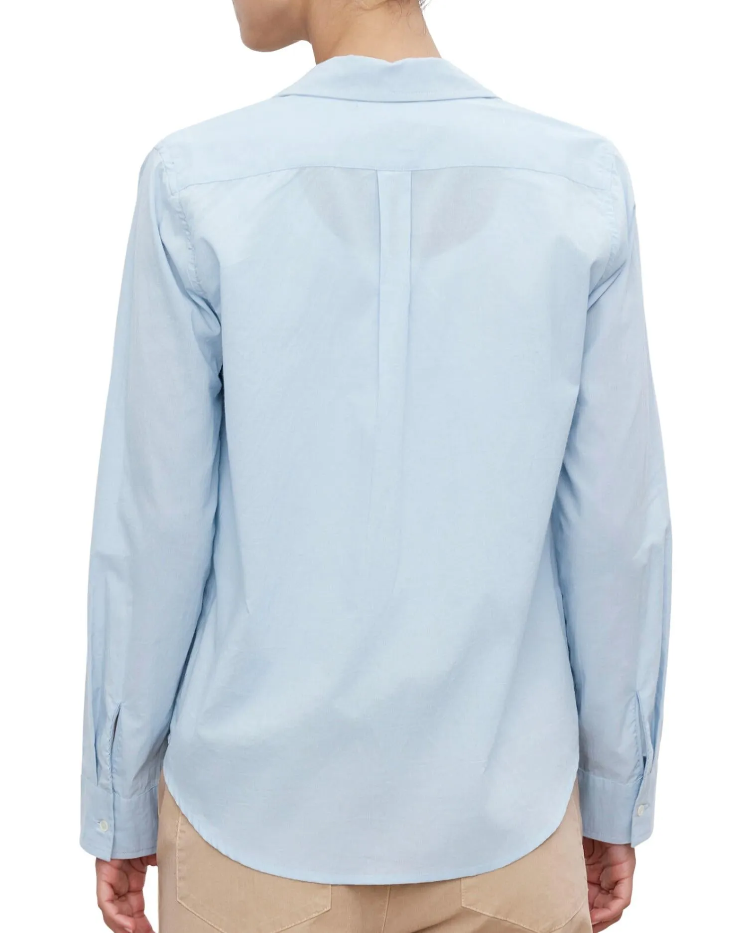 Carissa Embroidered Placket Top In Mist
