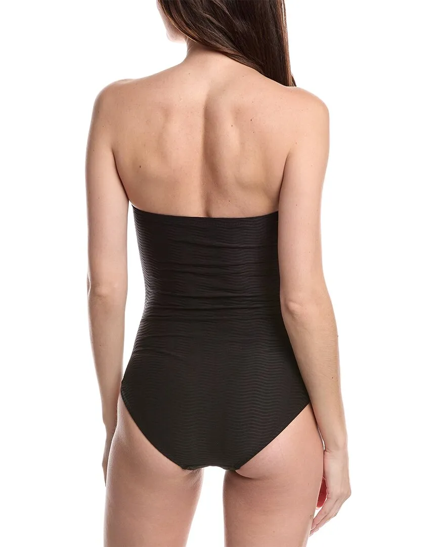 Carmen Marc Valvo Bandeau One-Piece