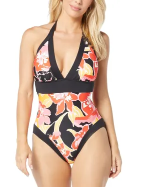 Carmen Marc Valvo Halter One-Piece