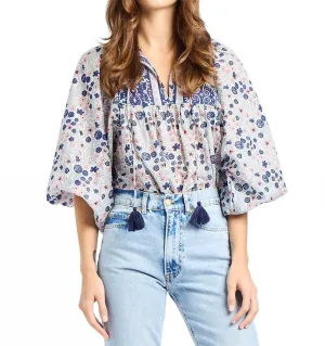 Charlie Blouse In Navy Floral