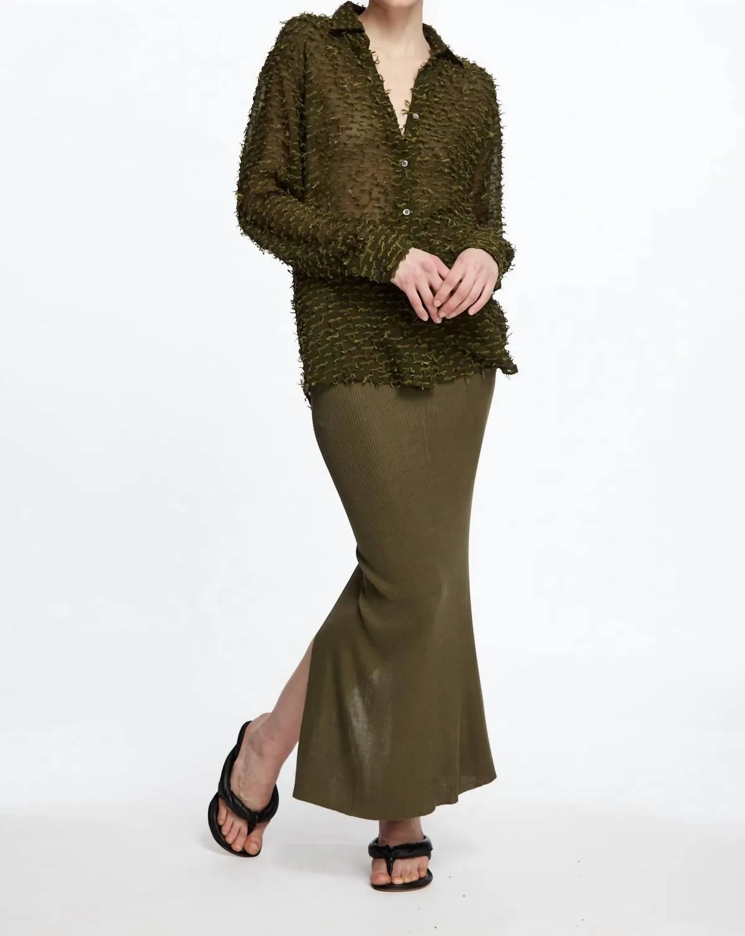 Clavelly Shirt In Kaki
