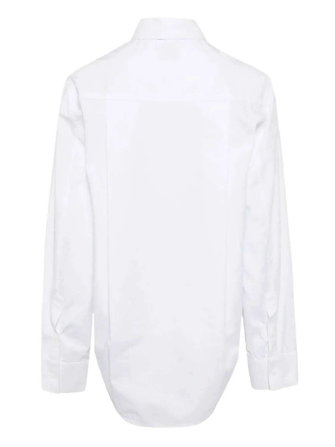 Cotton Wide Sleeve Shirt In White