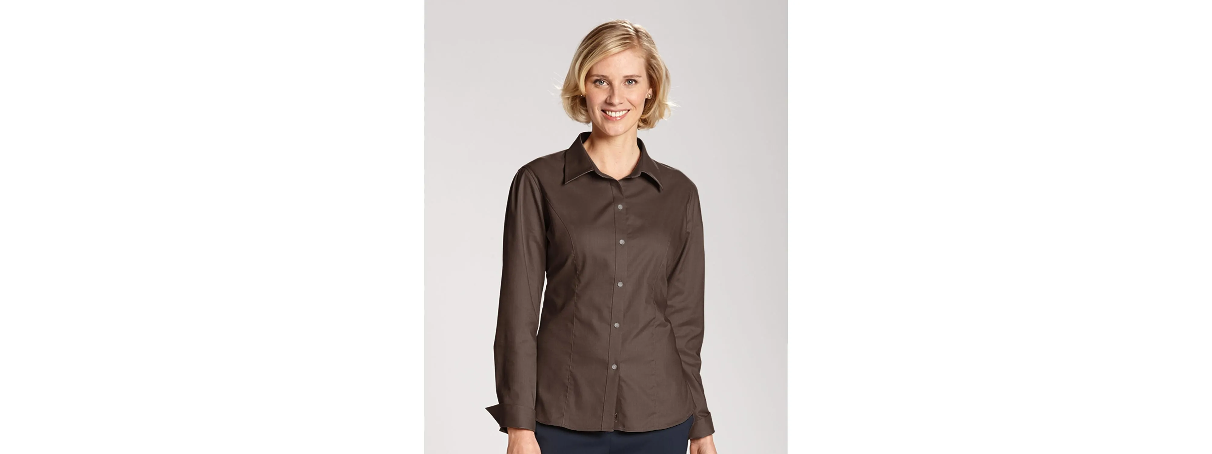 Cutter & Buck Epic Easy Care Nailshead Womens Long Sleeve Dress Shirt