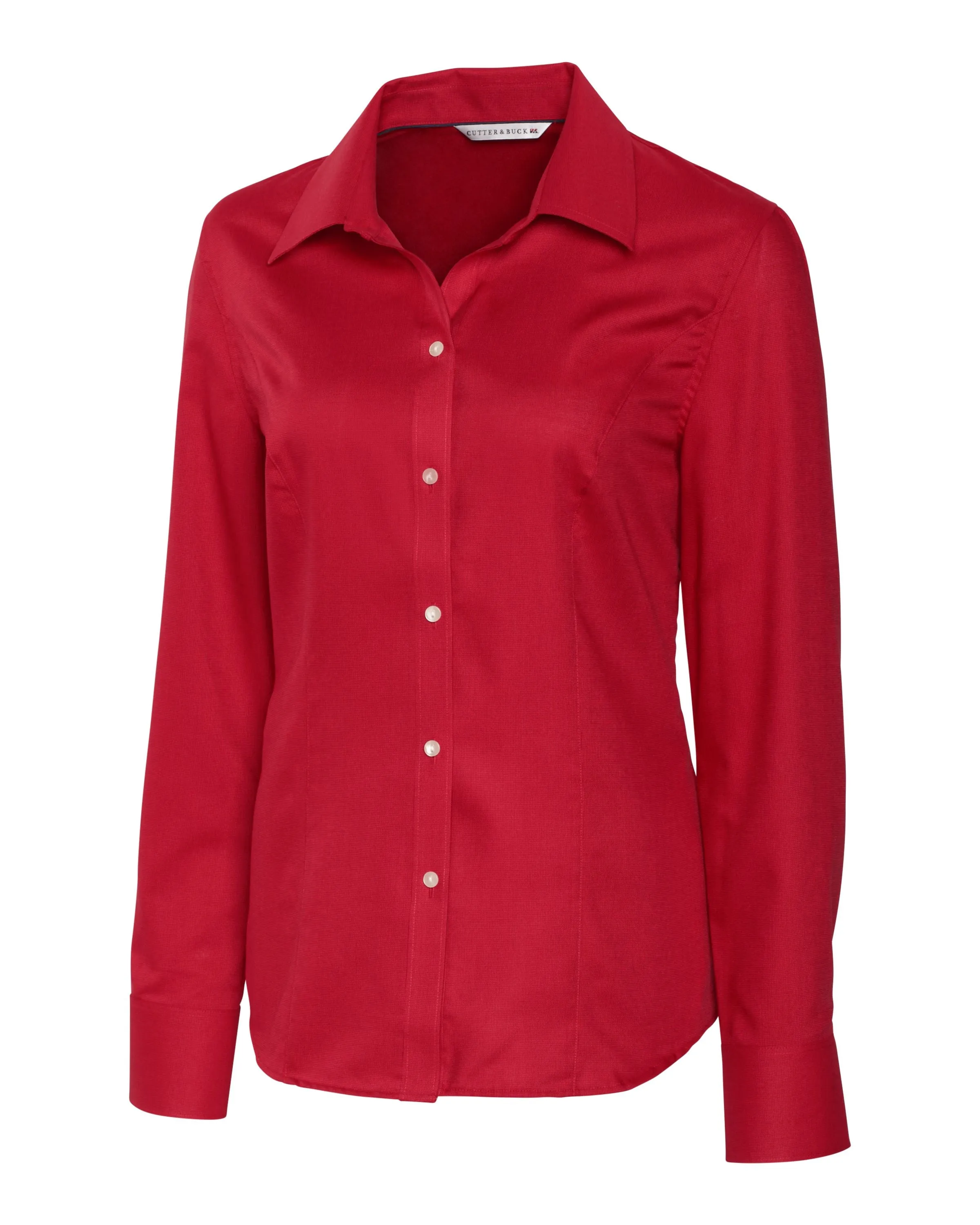Cutter & Buck Epic Easy Care Nailshead Womens Long Sleeve Dress Shirt