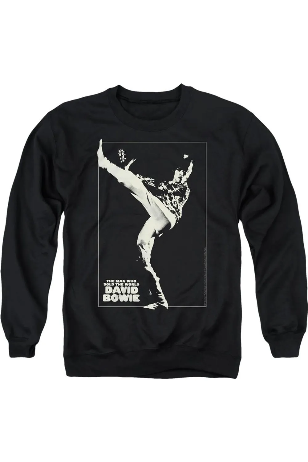 David Bowie The Man Cover Adult Crewneck Sweatshirt