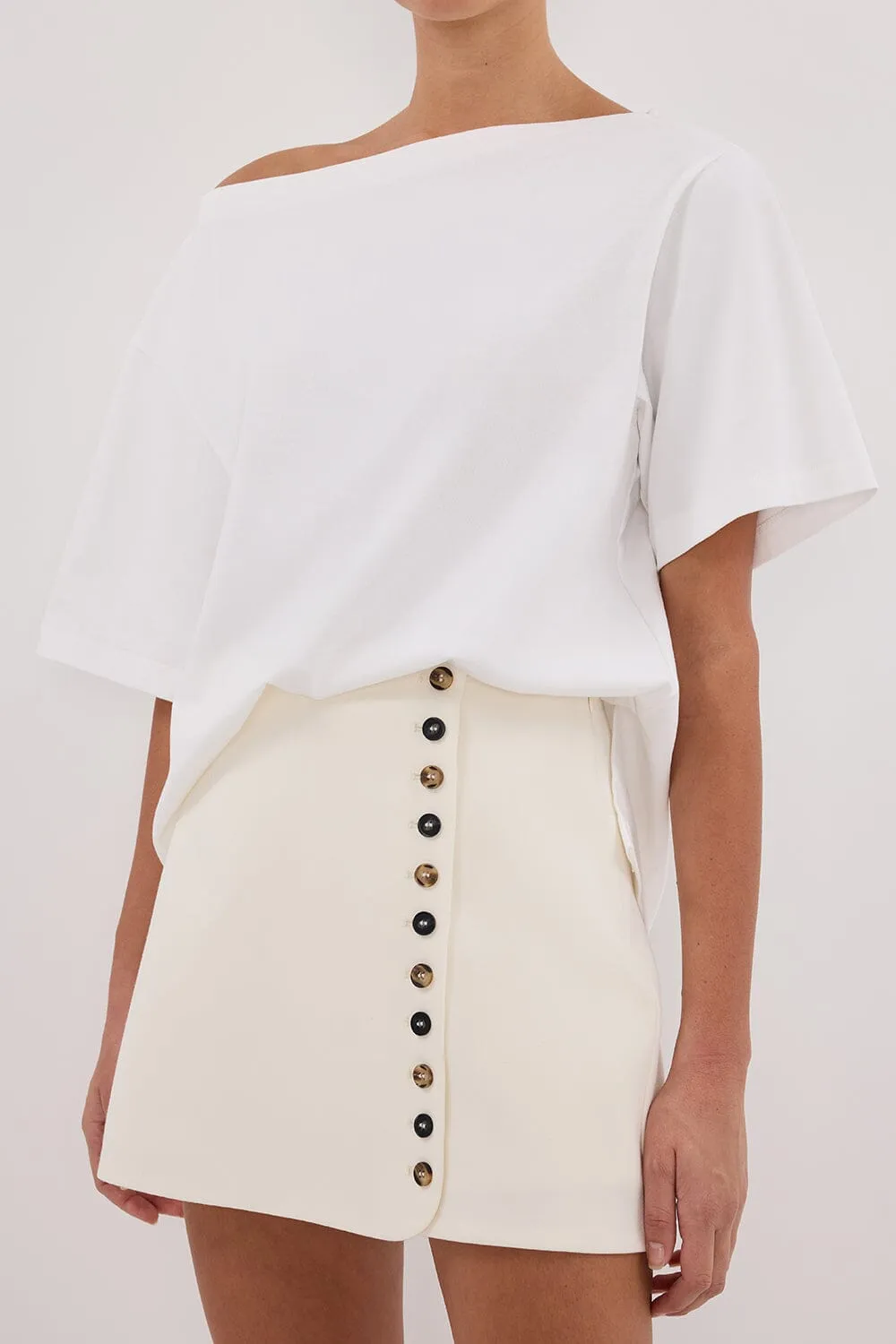 DEMI CREAM TAILORED SKORT