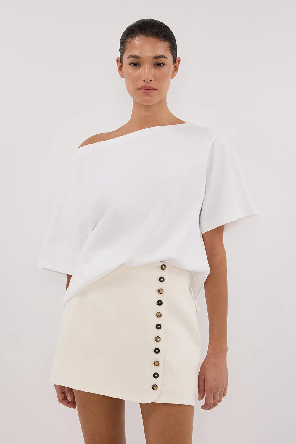 DEMI CREAM TAILORED SKORT